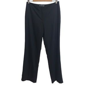 Carolina Herrera Black 100% Wool Work Trousers